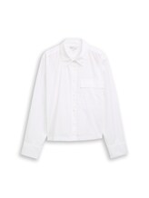 Nicht ausgewählt, Boxy Fit Hemdbluse aus Baumwolle von , weiß