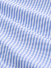 Chemise ample en coton - blue white strripe - Vue de la matière