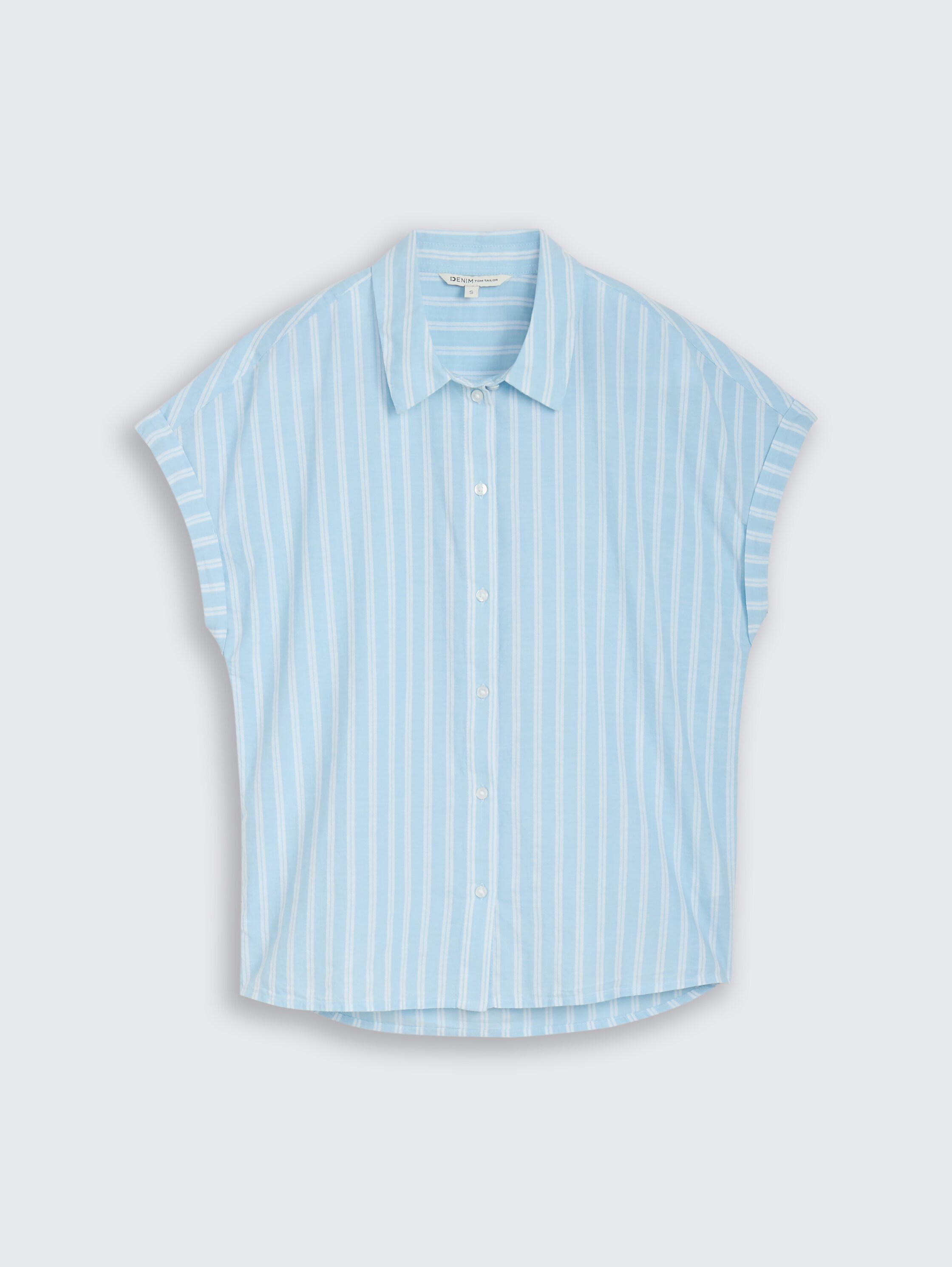 Blouse met streepmotief - blue_white_stripe - 