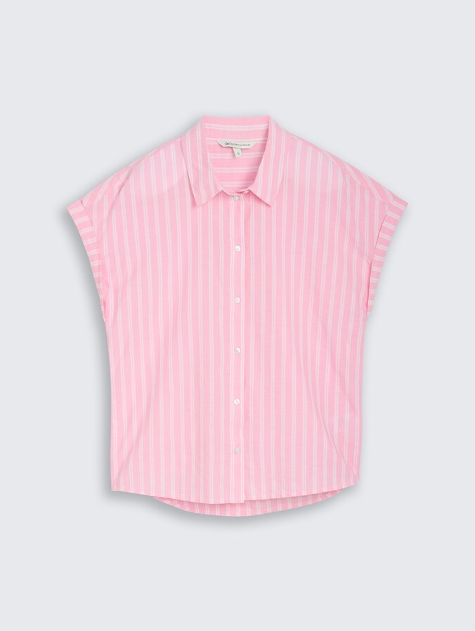 Bluse mit Streifenmuster von Denim Female, blush pink stripe