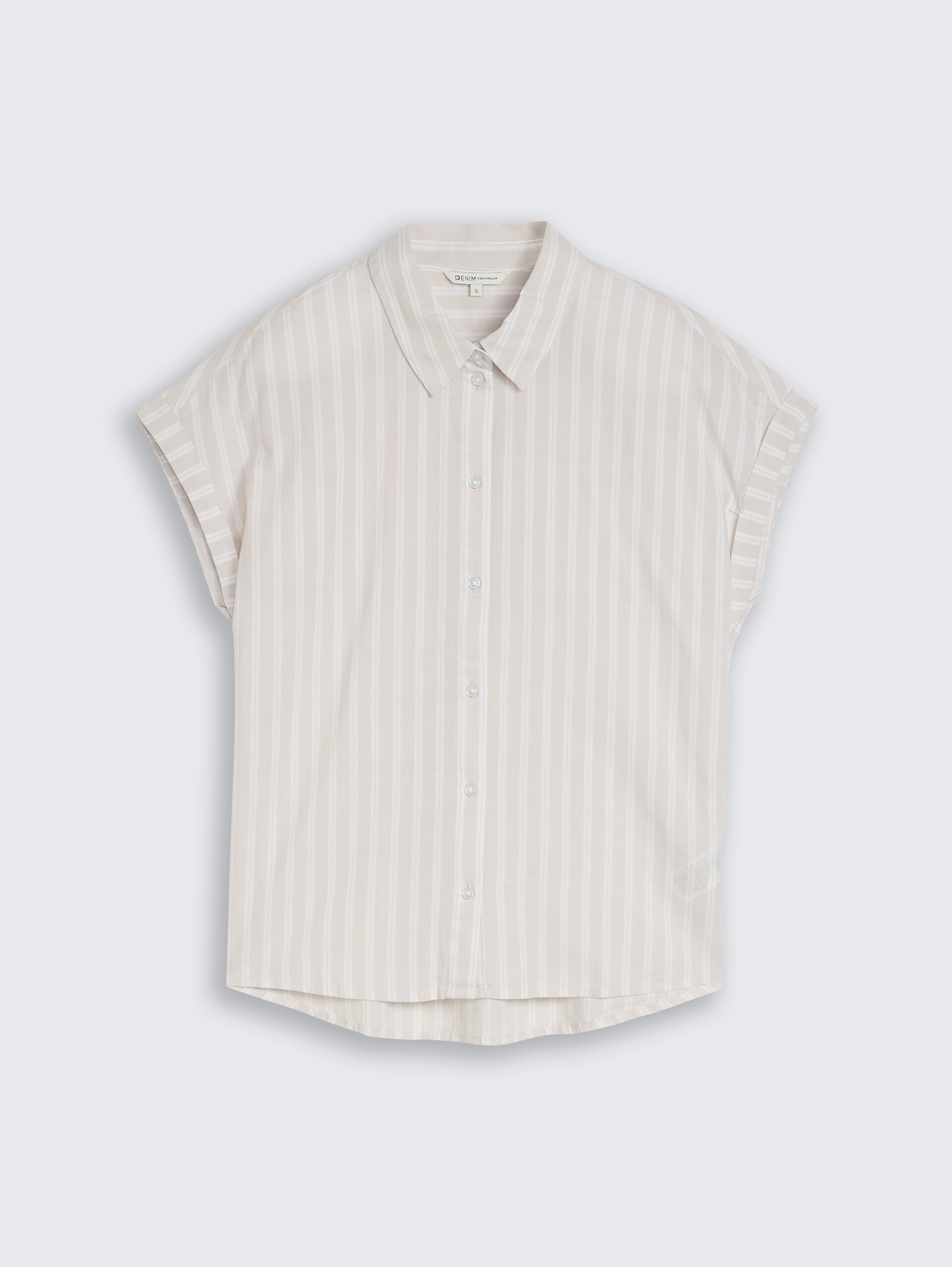 Bluse mit Streifenmuster - beige white stripe - Vorder-Produkt-Ansicht
