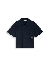 Selected, Boxy fit cotton blouse by Tom Tailor, blue