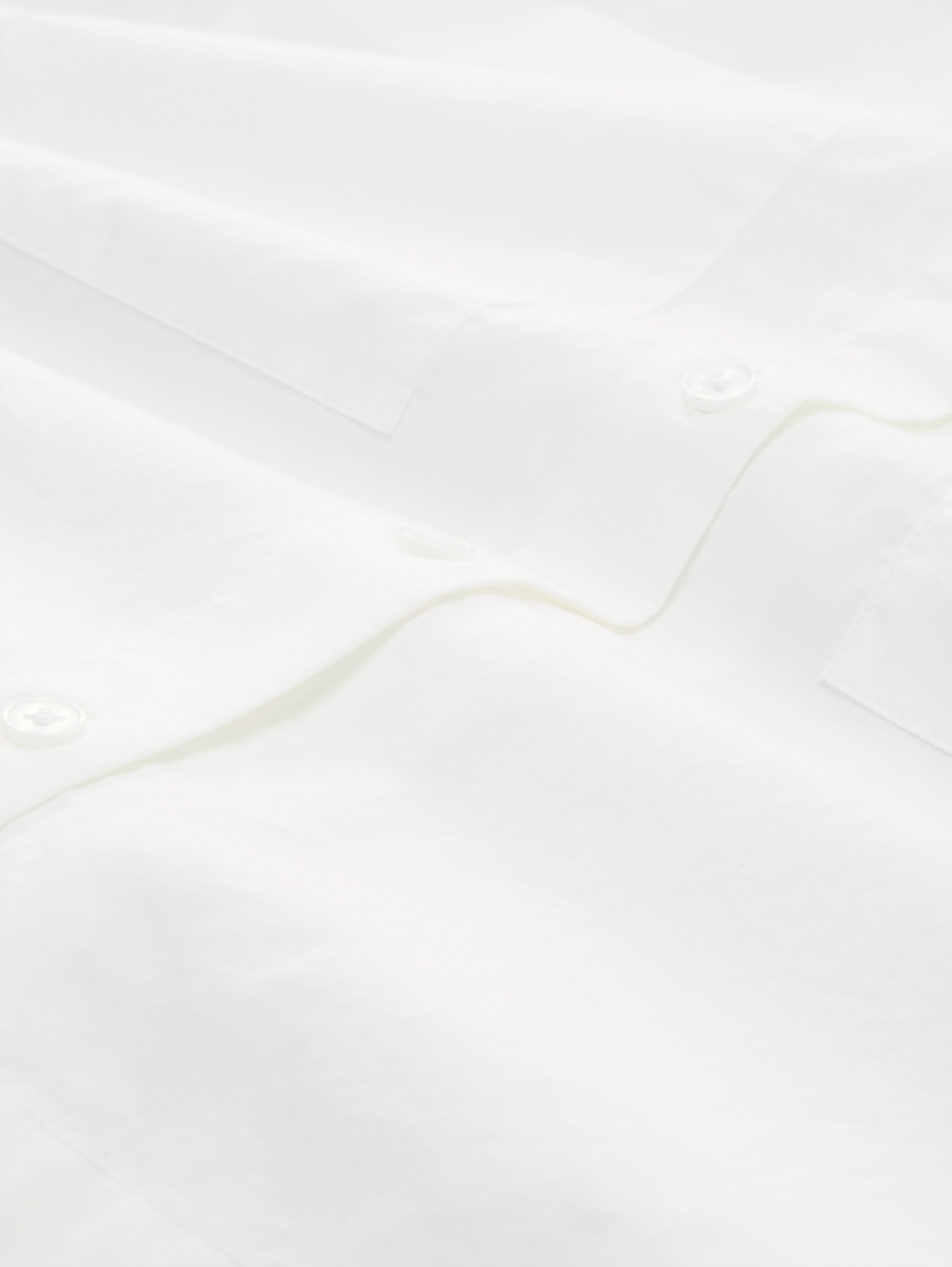 Boxy fit cotton blouse - White - Material view