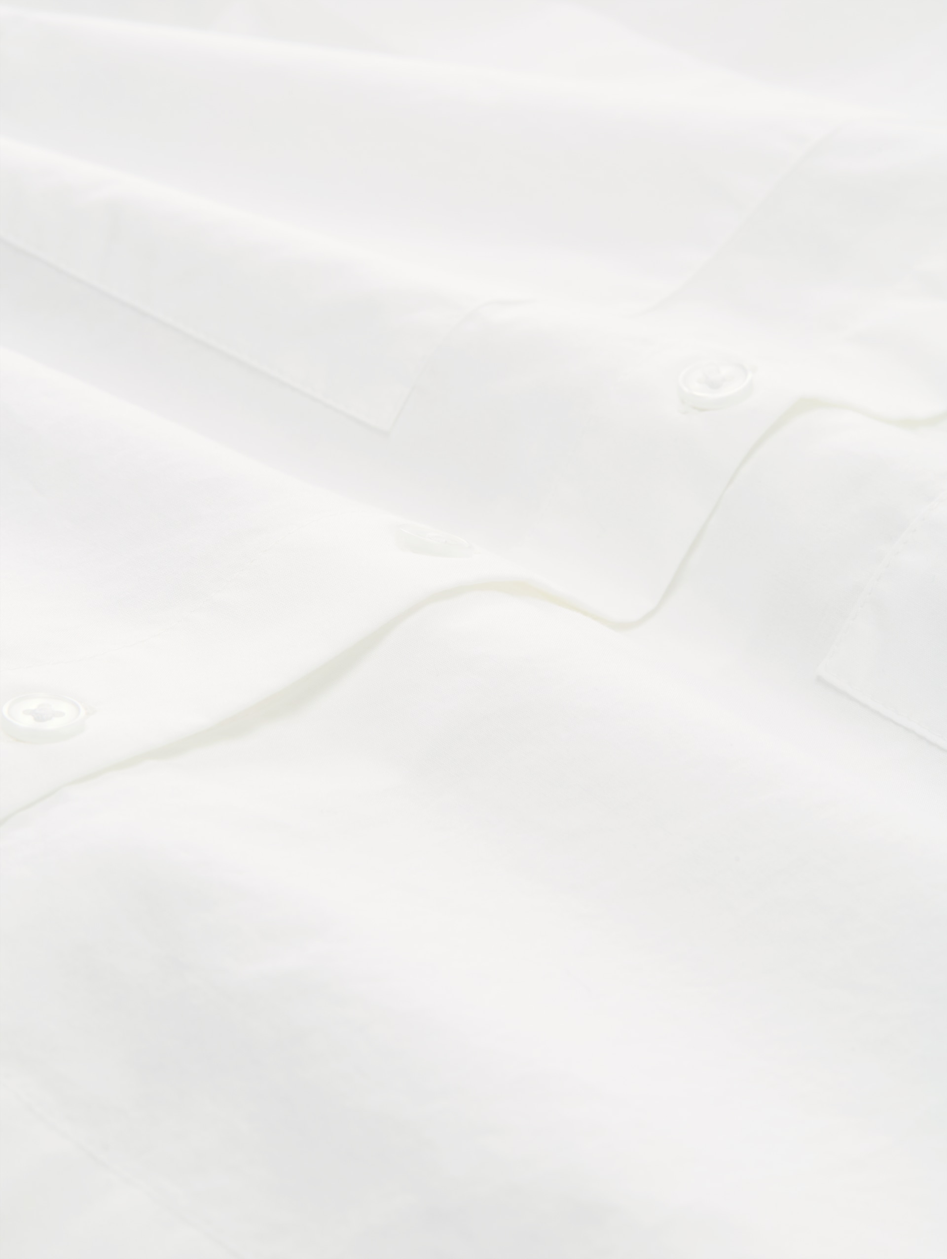 Boxy fit blouse van katoen - White - Materiaalweergave