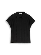 Nicht ausgewählt, Bluse mit Lochstickerei von Tom Tailor, schwarz