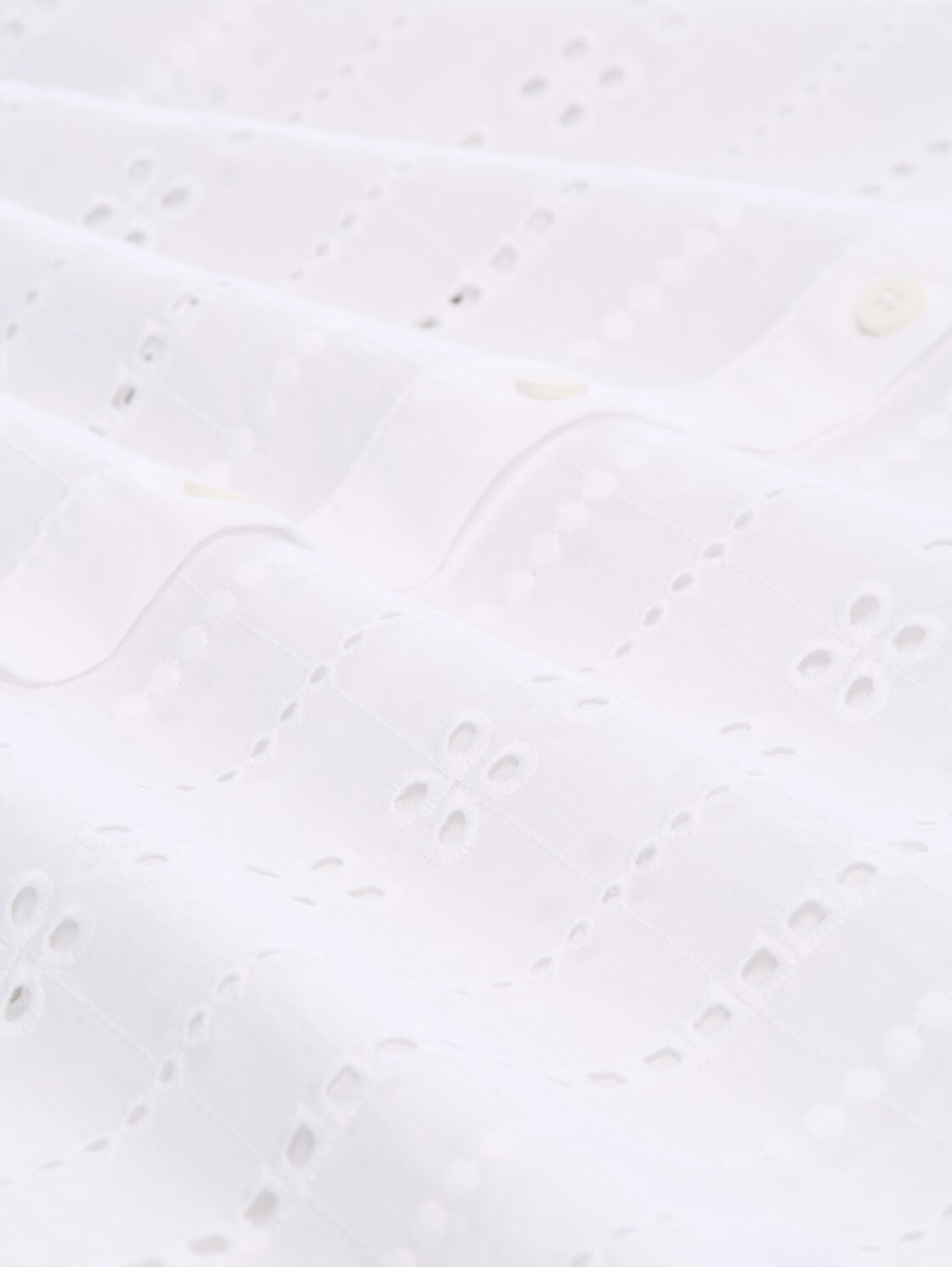 Bluse mit Lochstickerei - White - Material-Ansicht