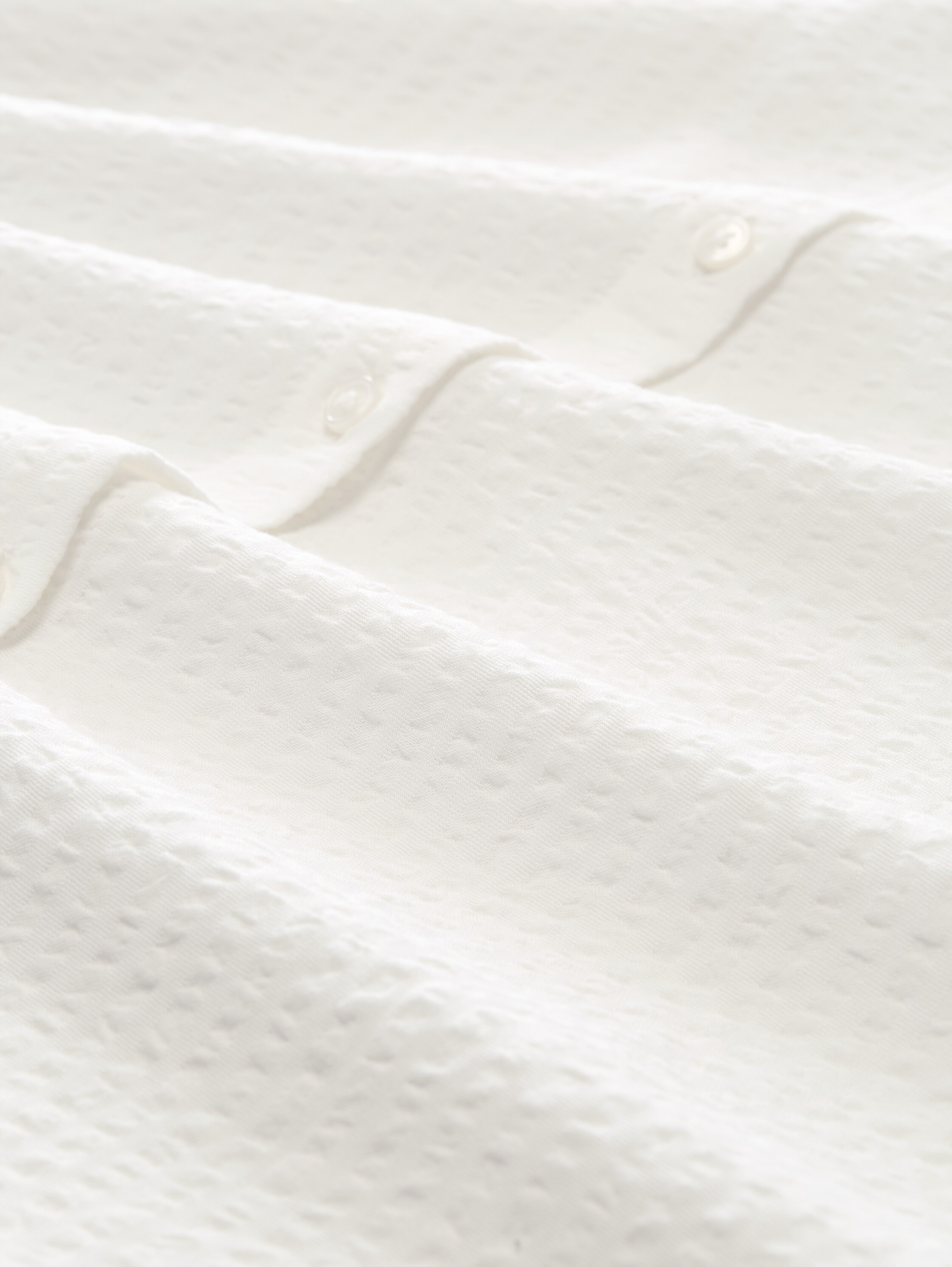 Loose fit seersucker overhemdblouse - off_white_1 - 