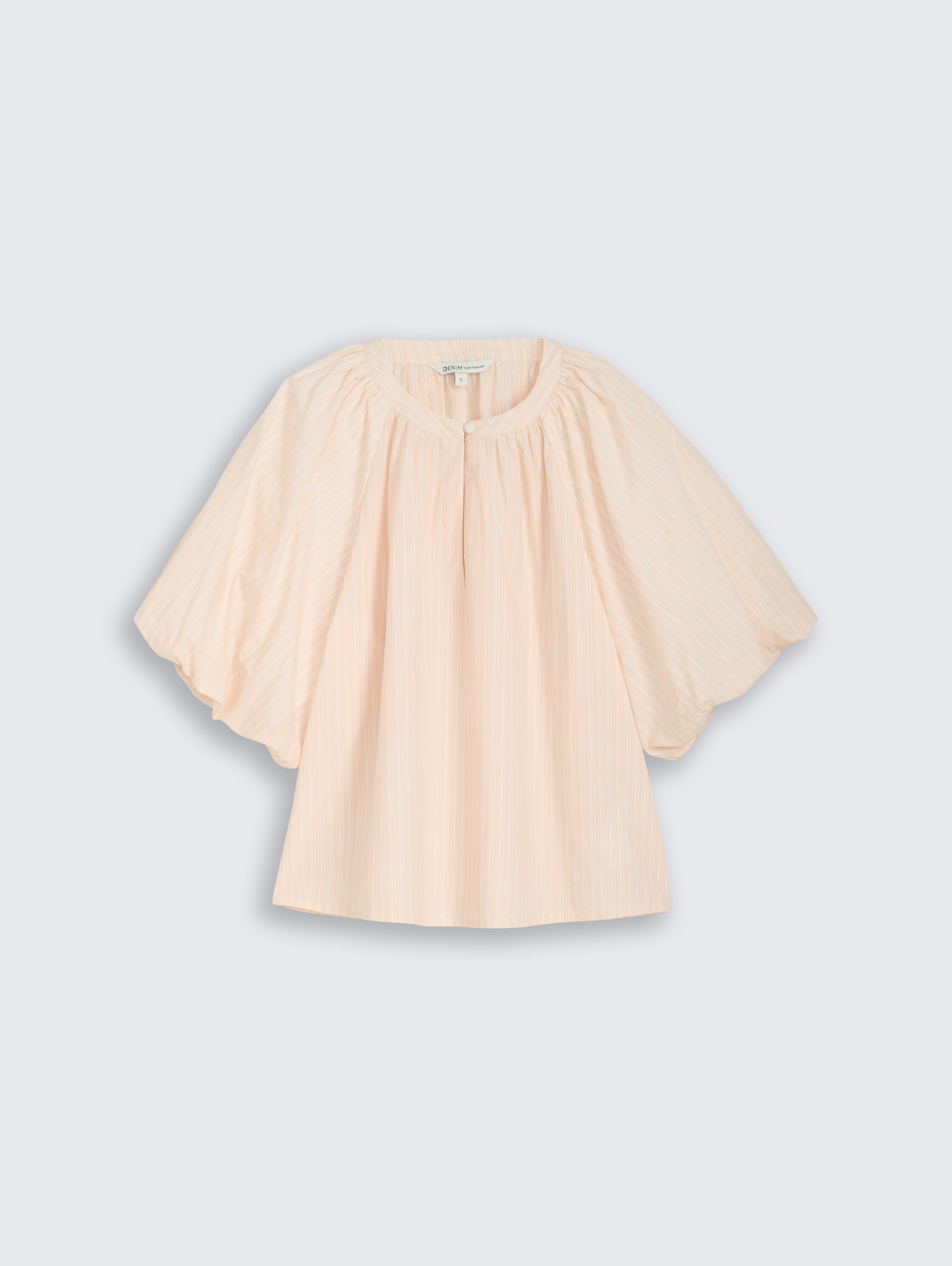 Striped blouse - white_apricot_irregular_stripe - 