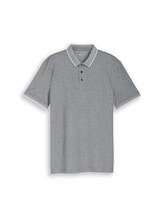 Sélectionné, Polo en piqué de coton par Tom Tailor, noires