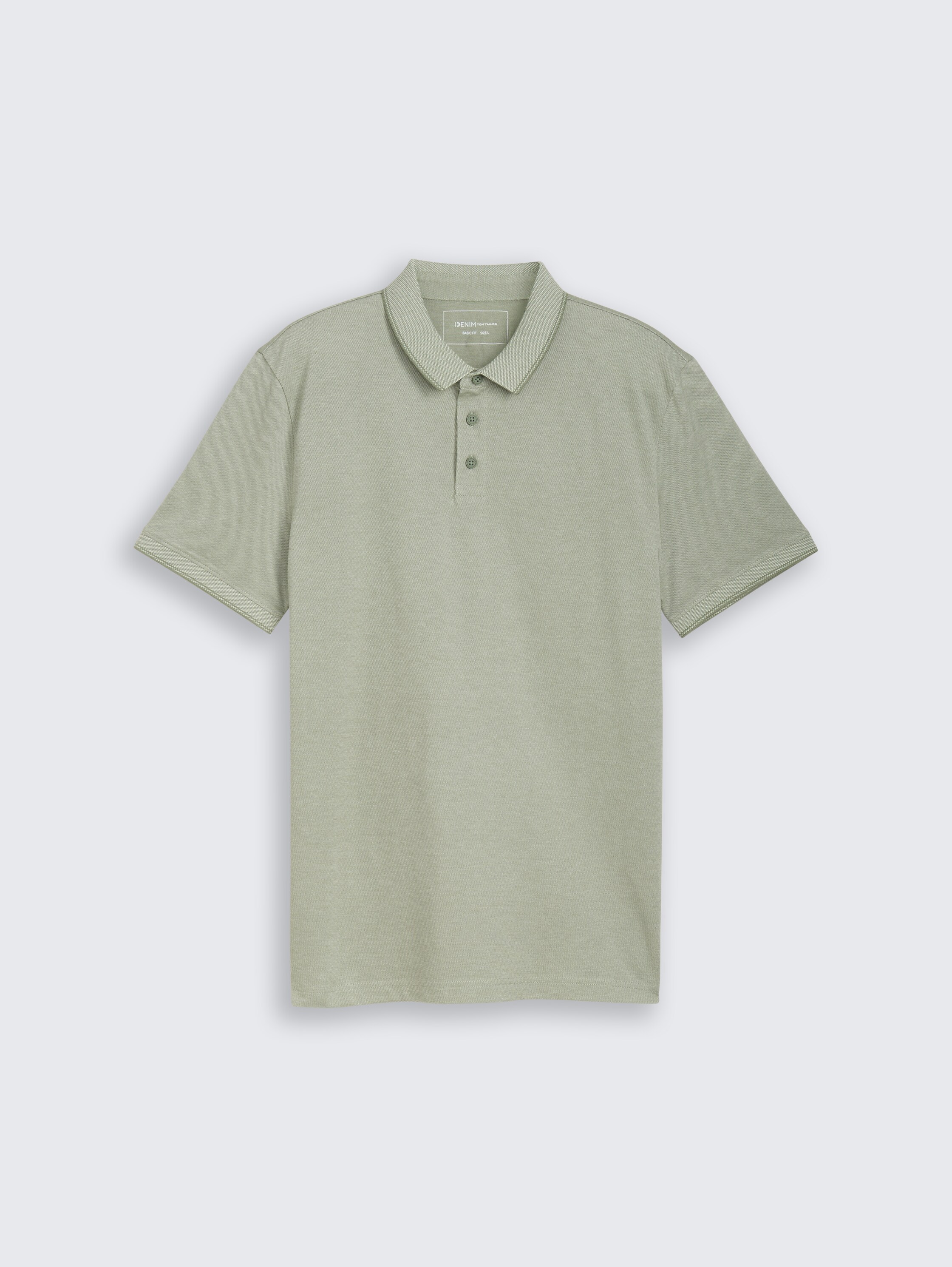 Piqué Poloshirt aus Baumwolle - mint_sea_spray_two_tone_pique - 