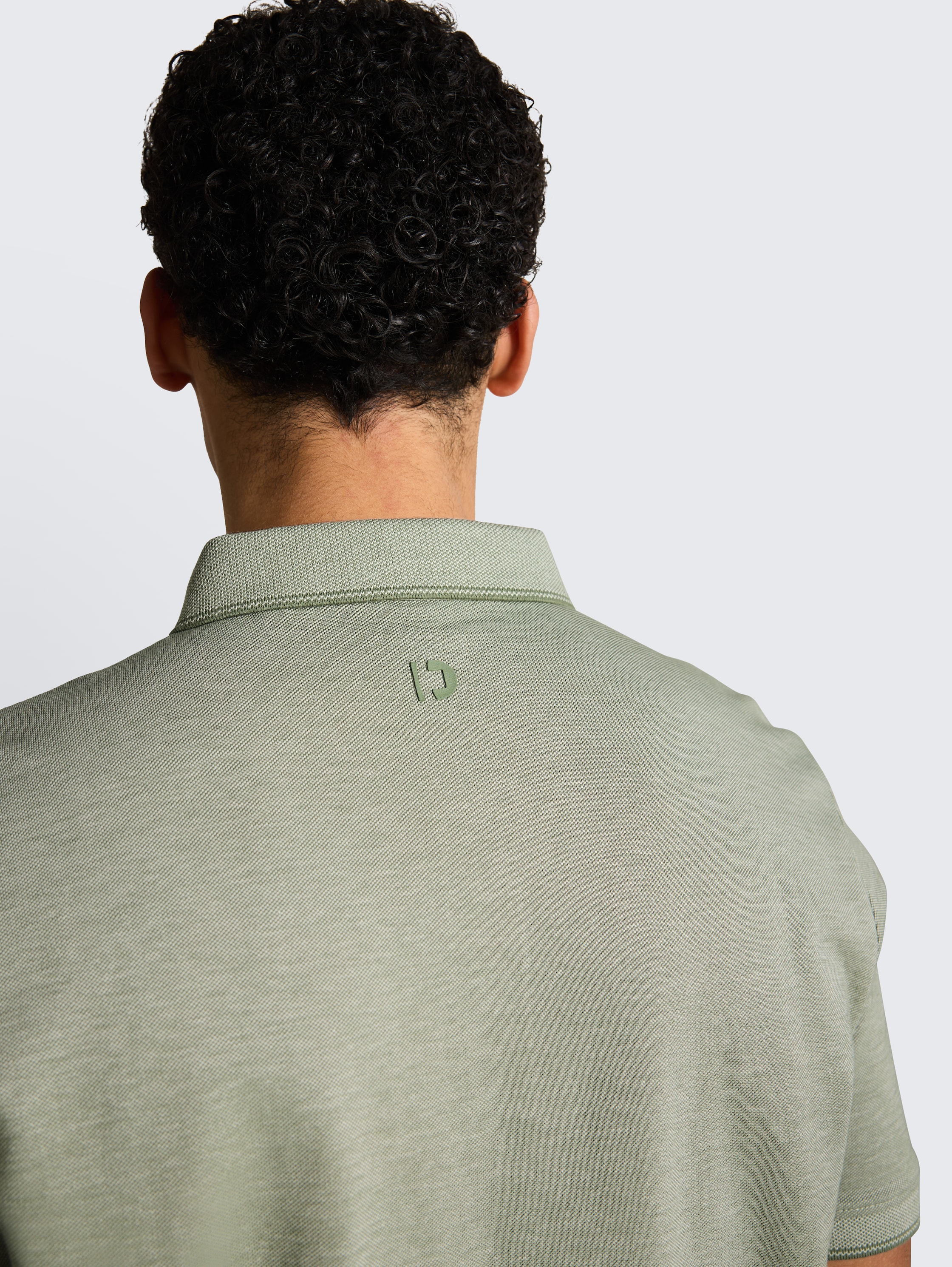 Piqué Poloshirt aus Baumwolle - mint_sea_spray_two_tone_pique - 