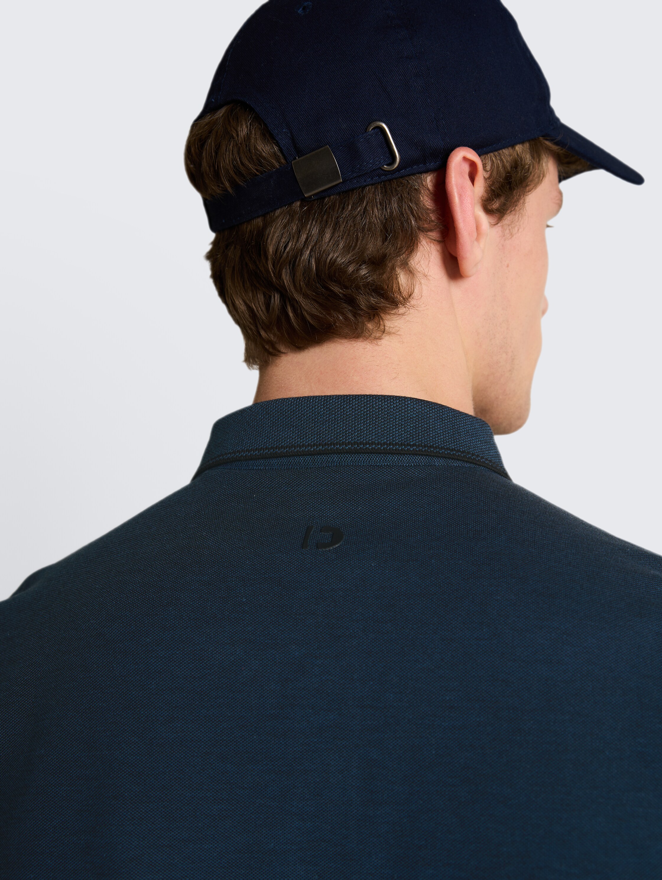 Piqué poloshirt van katoen - blue_black_two_tone_pique - 