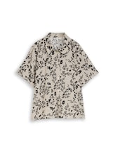 Nicht ausgewählt, Boxy Fit Bluse mit Leinenanteil von Tom Tailor, beige