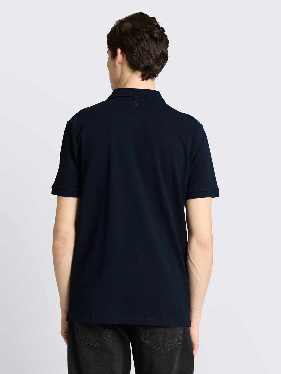 Piqué Poloshirt aus Baumwolle - sky captain blue