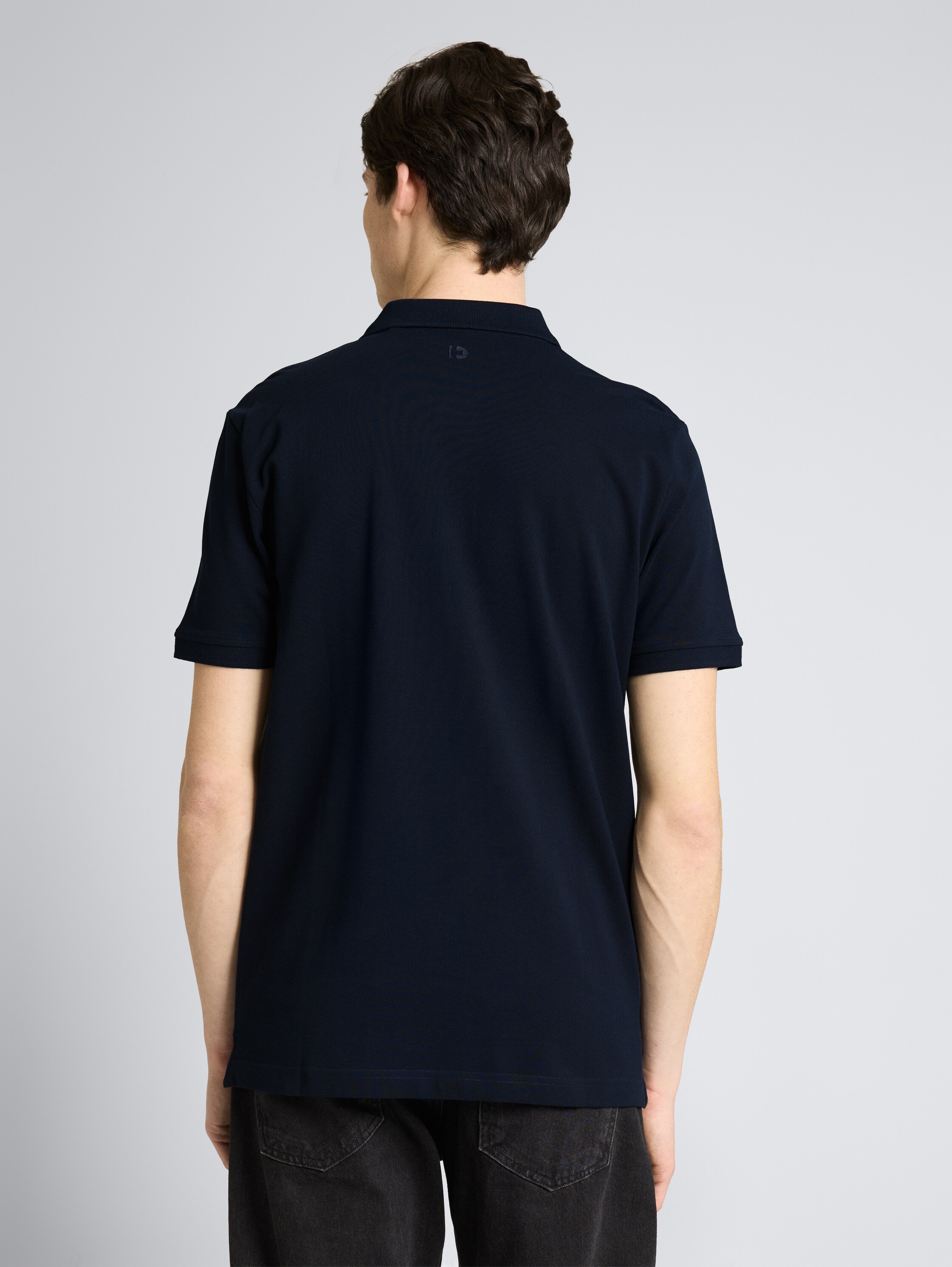 Piqué Poloshirt aus Baumwolle - sky captain blue