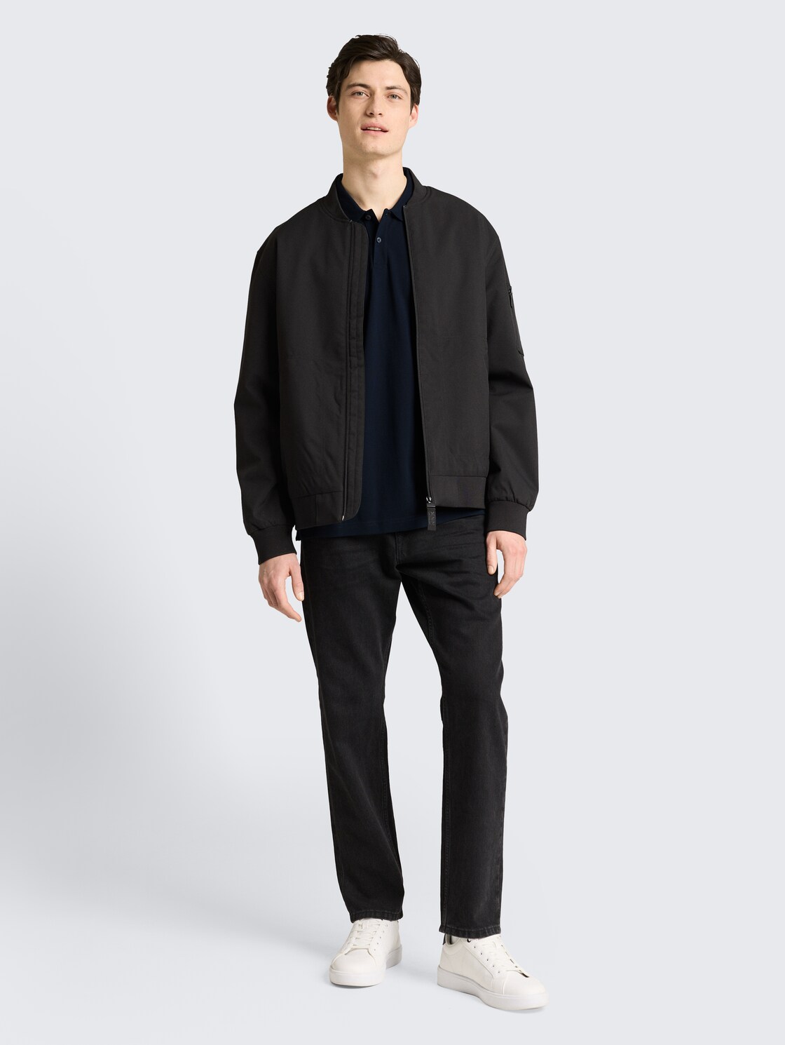 Piqué Poloshirt aus Baumwolle - sky captain blue