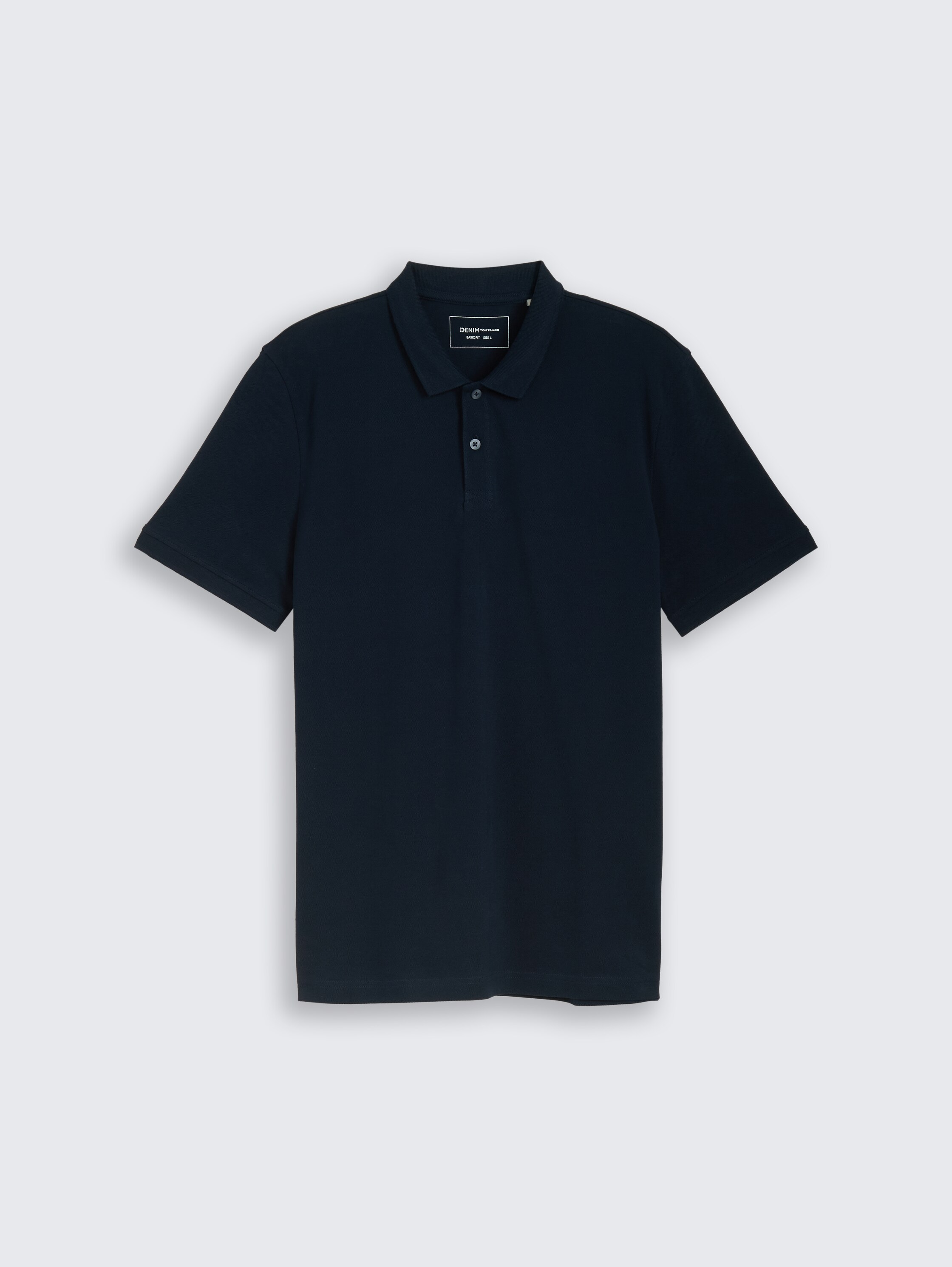 Piqué Poloshirt aus Baumwolle - sky captain blue