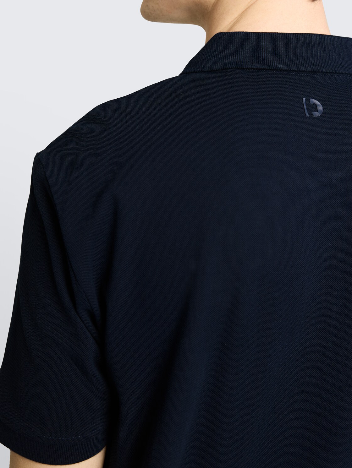 Piqué Poloshirt aus Baumwolle - sky captain blue