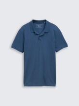 Polo piqué en coton - nighttime blue