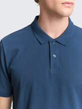 Polo piqué en coton - nighttime blue