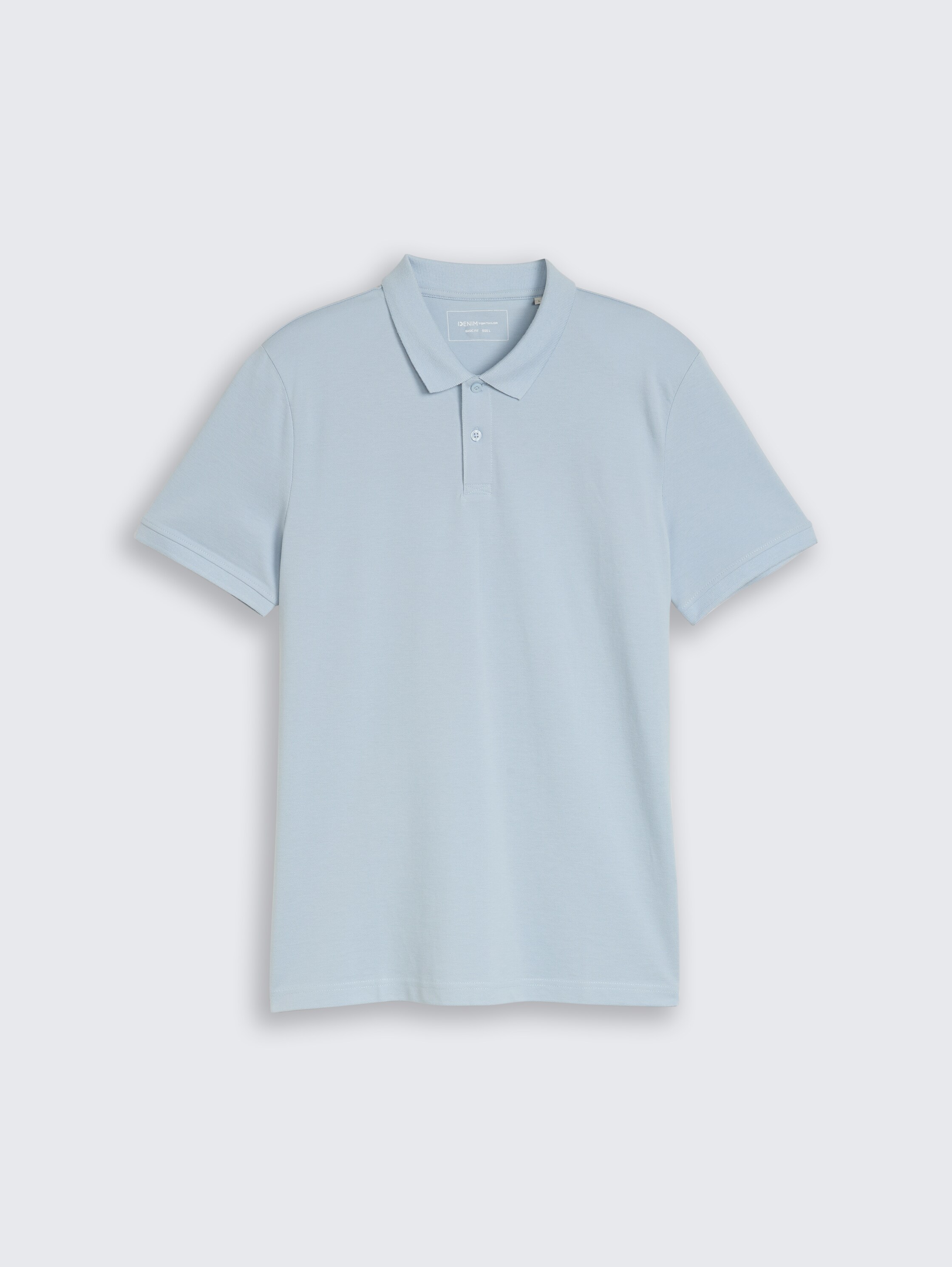 Cotton piqué polo shirt - smart_light_blue - 