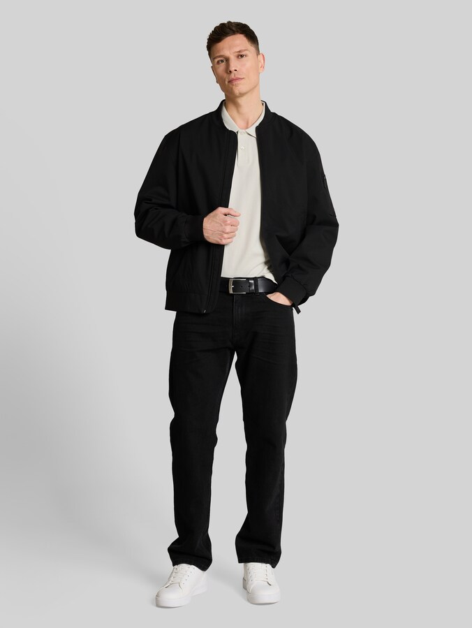 Cotton piqué polo shirt by Denim Male, greyish white