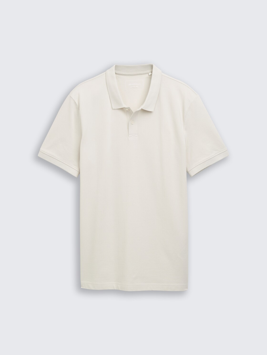 Piqué Poloshirt aus Baumwolle - greyish white