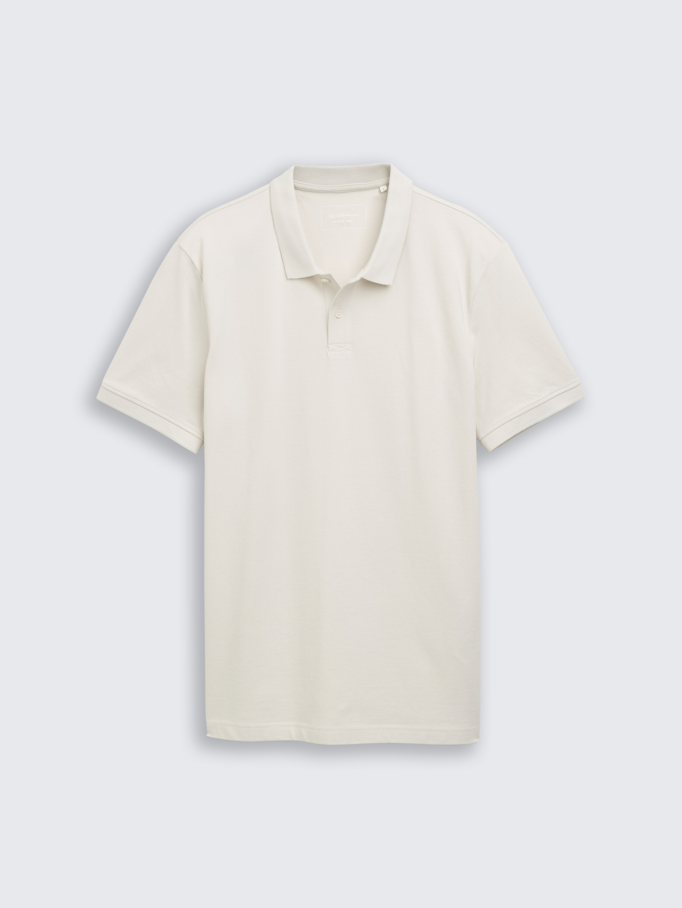 Cotton piqué polo shirt - greyish_white - 