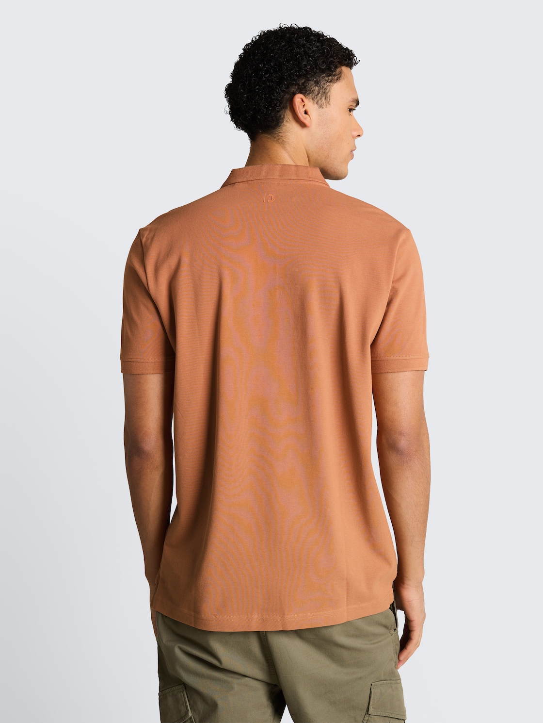 Piqué Poloshirt aus Baumwolle - faded copper orange