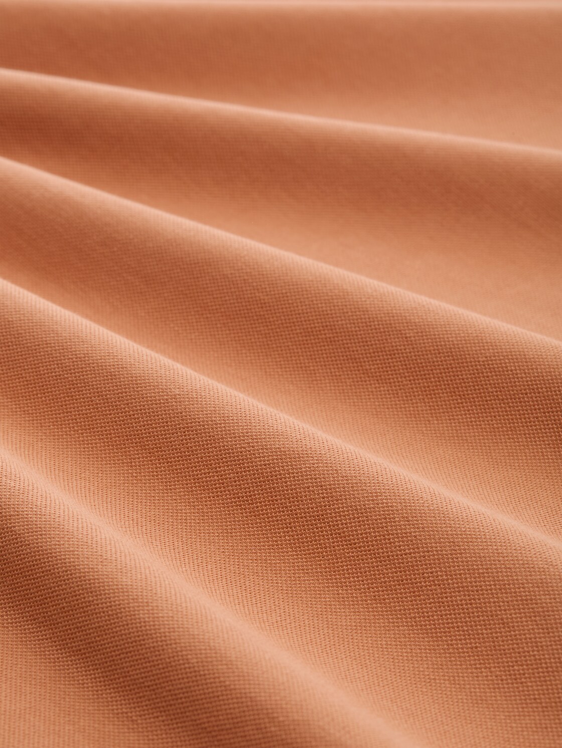 Piqué Poloshirt aus Baumwolle - faded copper orange