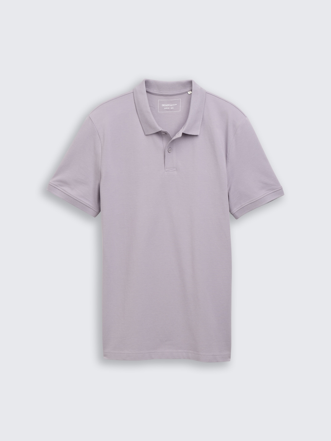 Piqué Poloshirt aus Baumwolle - soft lilac grey