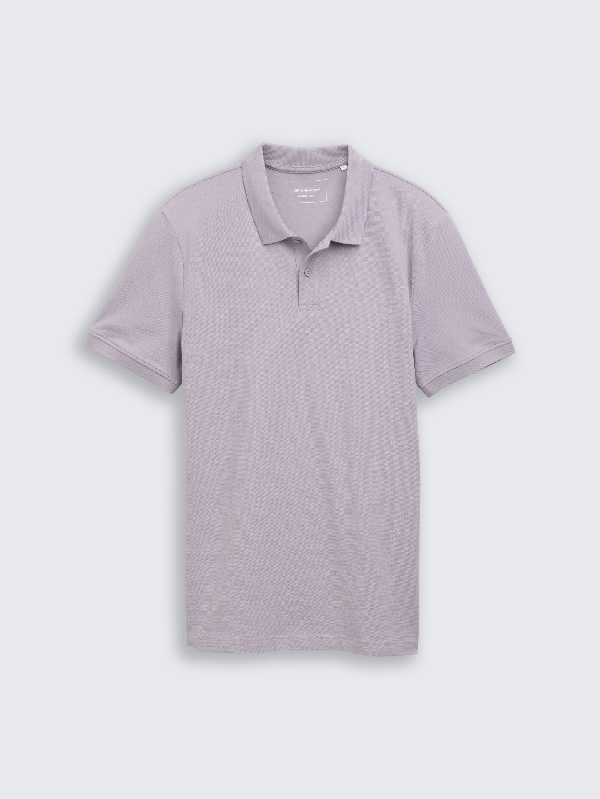Piqué poloshirt van katoen - soft lilac grey