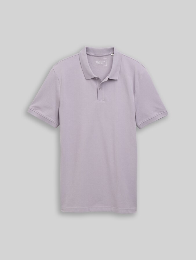 Piqué-poloshirt van katoen door Denim Male, soft lilac grey