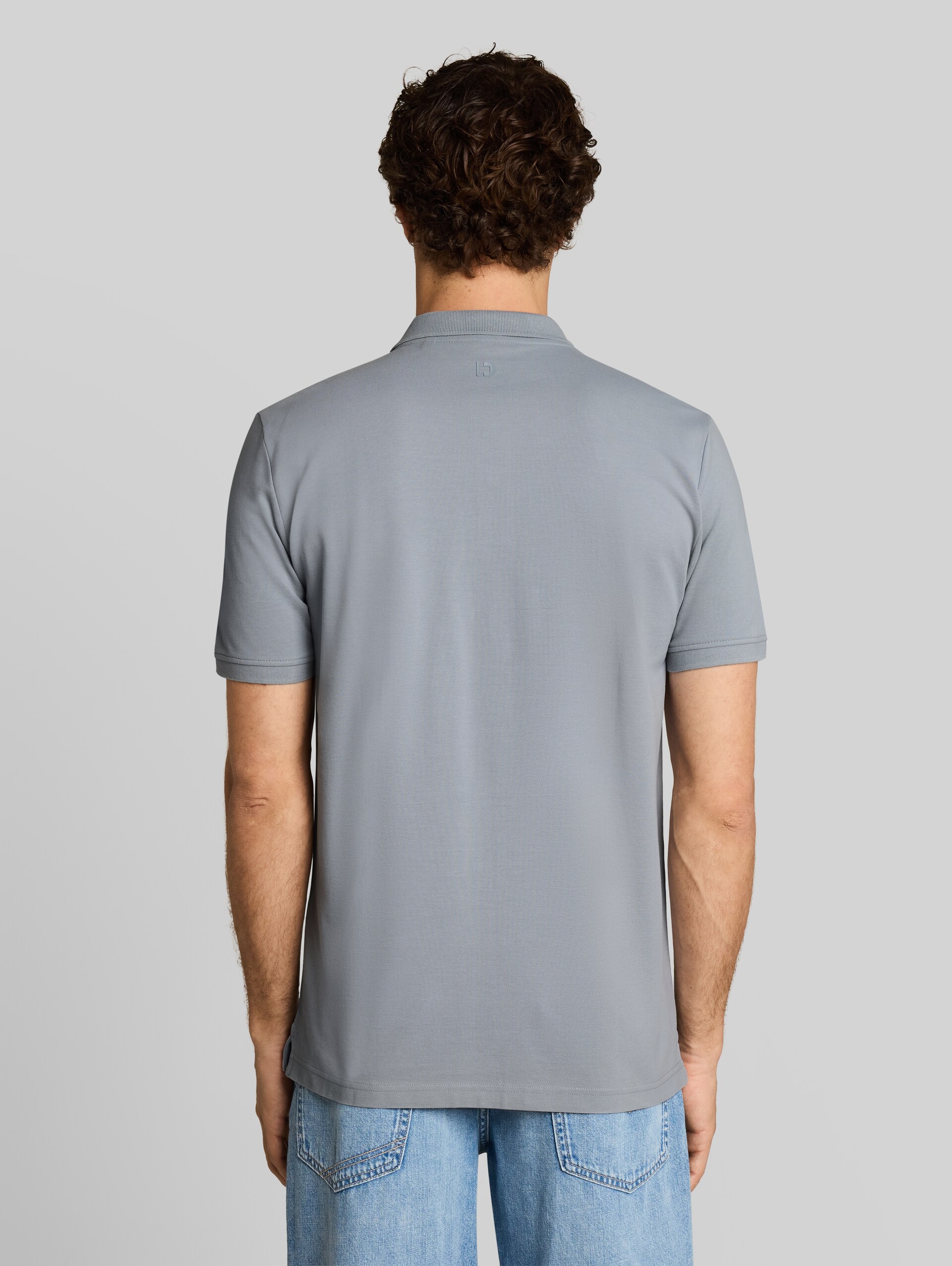 Piqué Poloshirt aus Baumwolle - ultimate grey