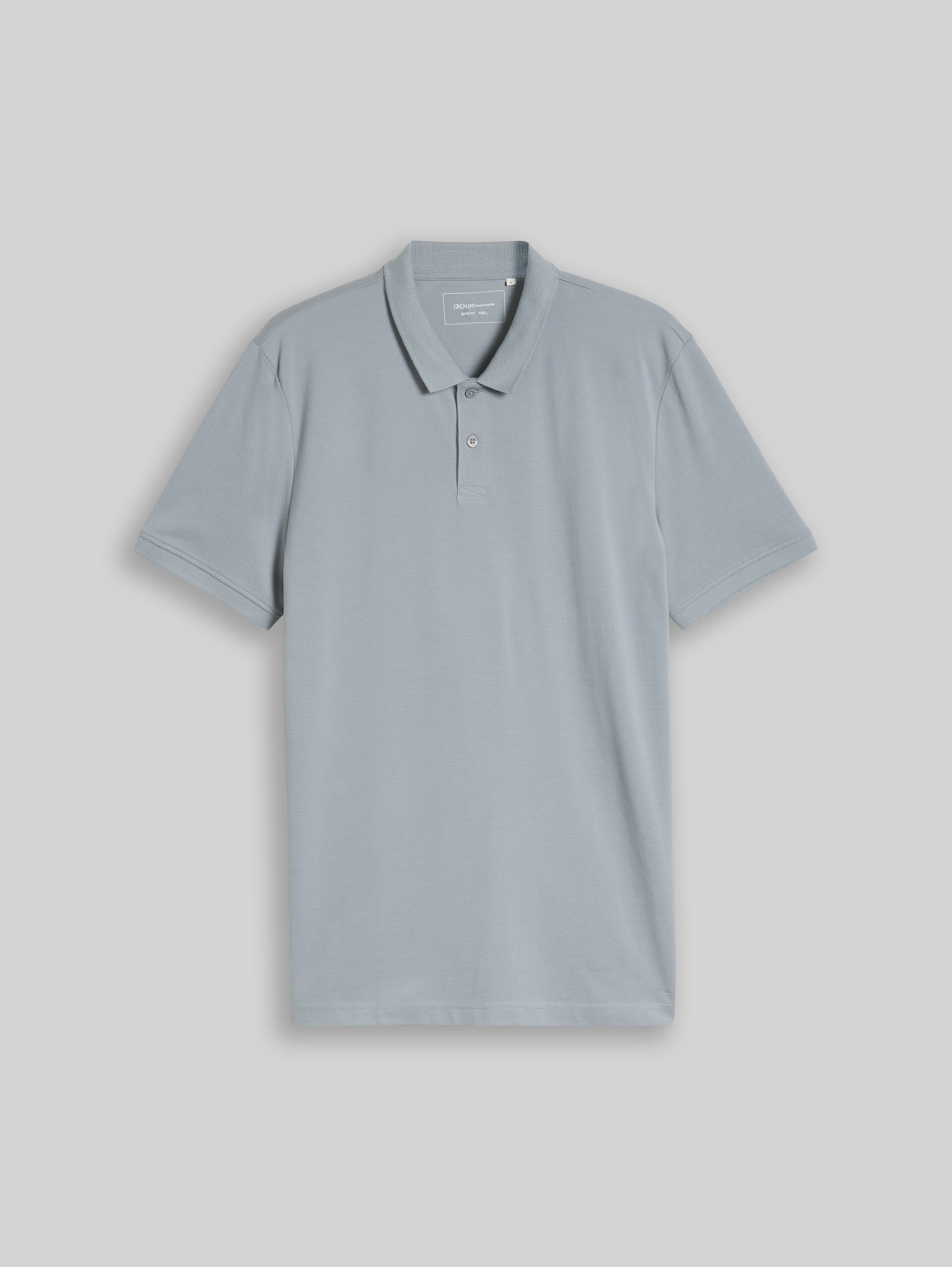 Piqué Poloshirt aus Baumwolle - ultimate grey