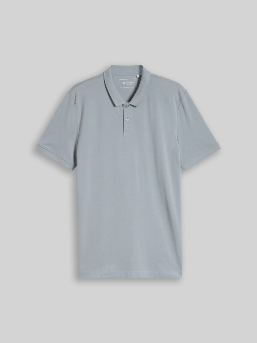 Polo en piqué de coton par Denim Male, ultimate grey