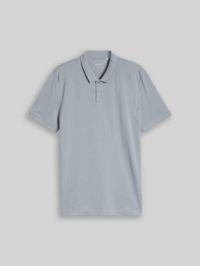 Polo en piqué de coton par Denim Male, ultimate grey