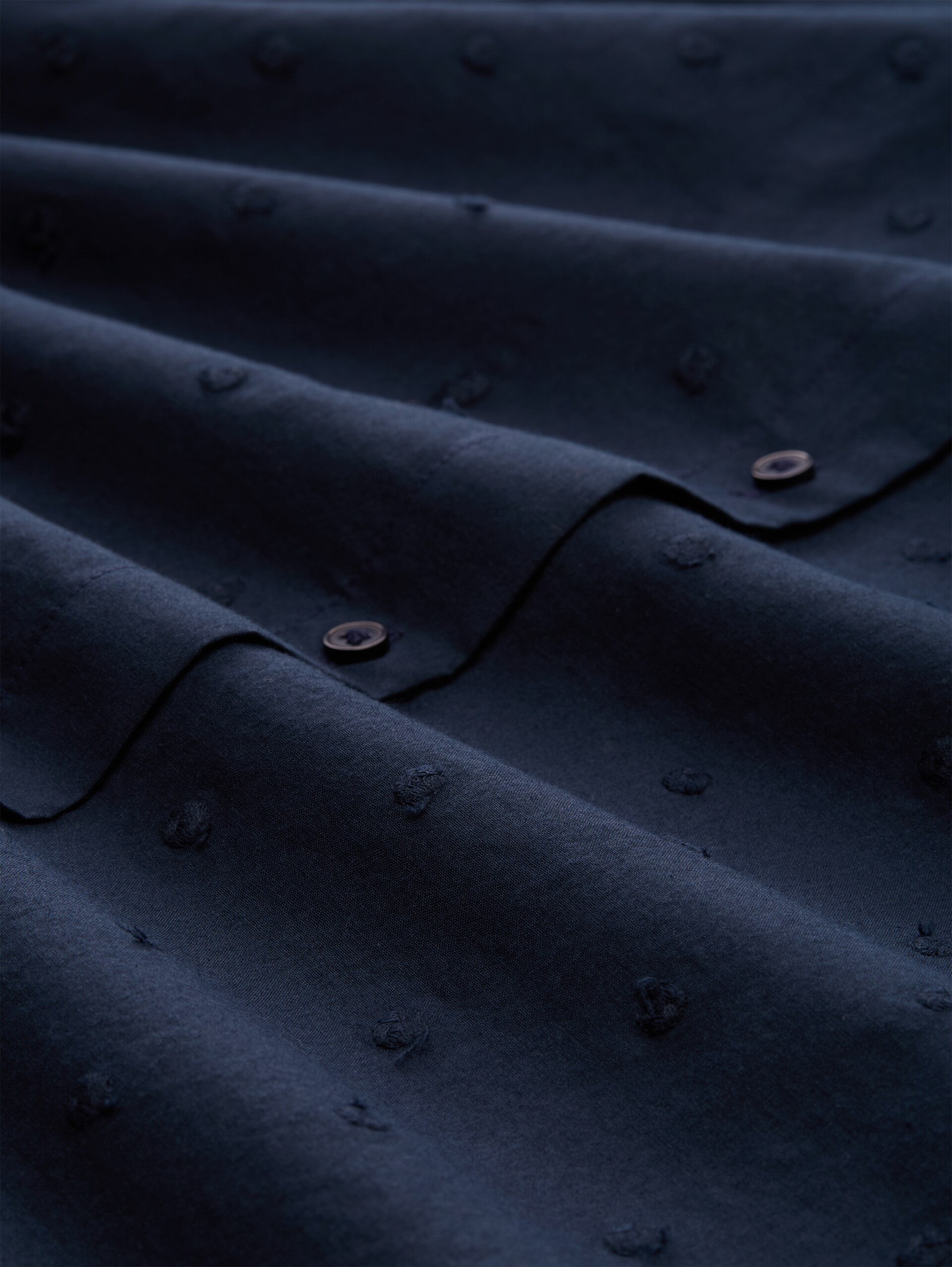 Blouse met borduursel - sky captain blue - Materiaalweergave