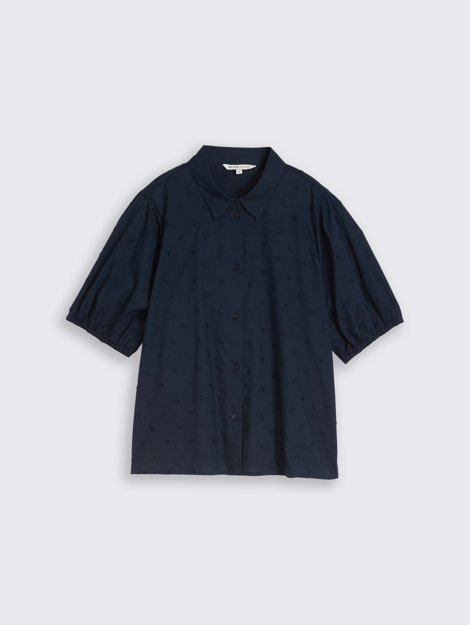 Blouse met borduursel - sky captain blue - Product vooraanzicht
