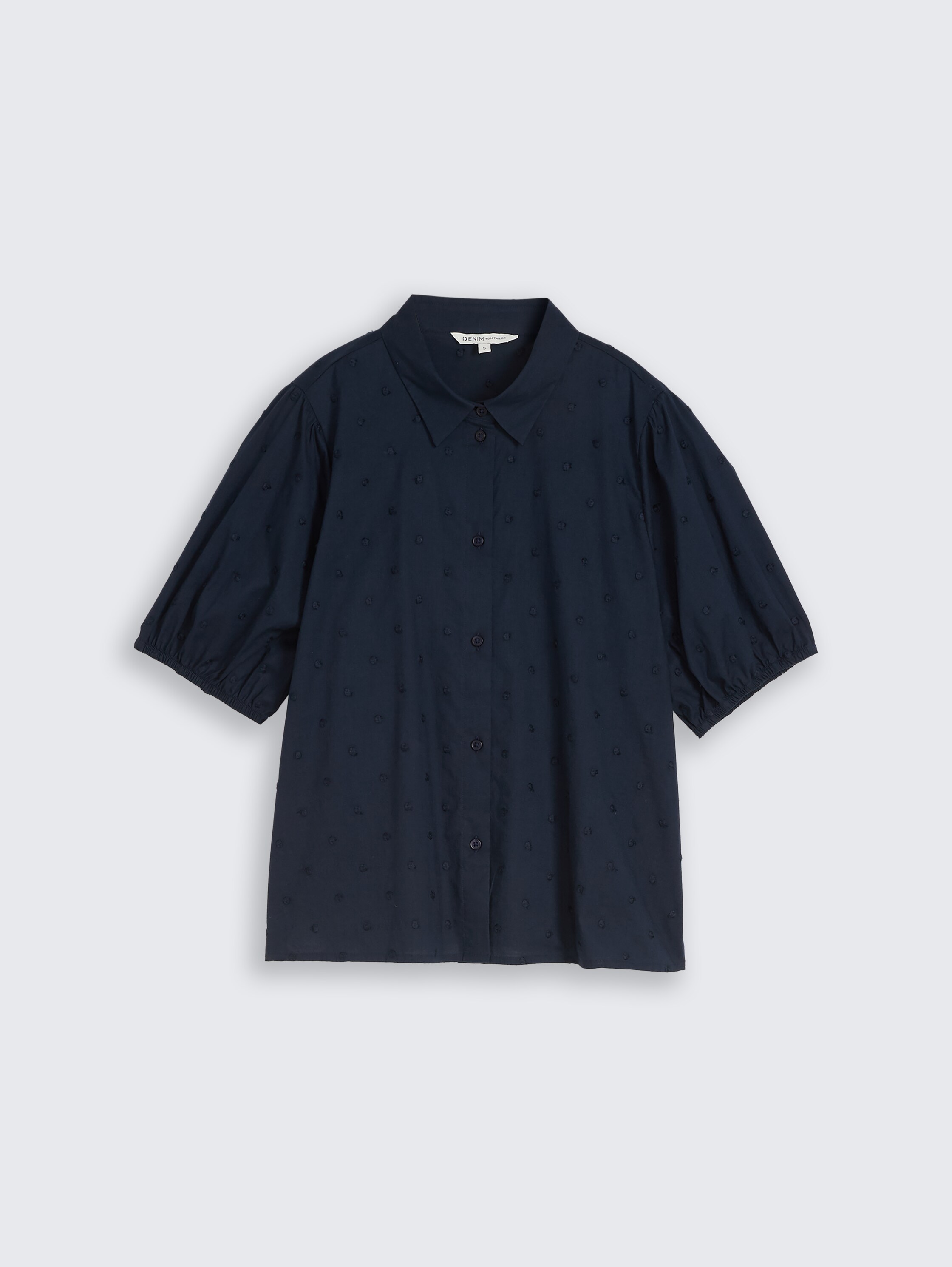 Blouse with embroidery - sky_captain_blue_1 - 