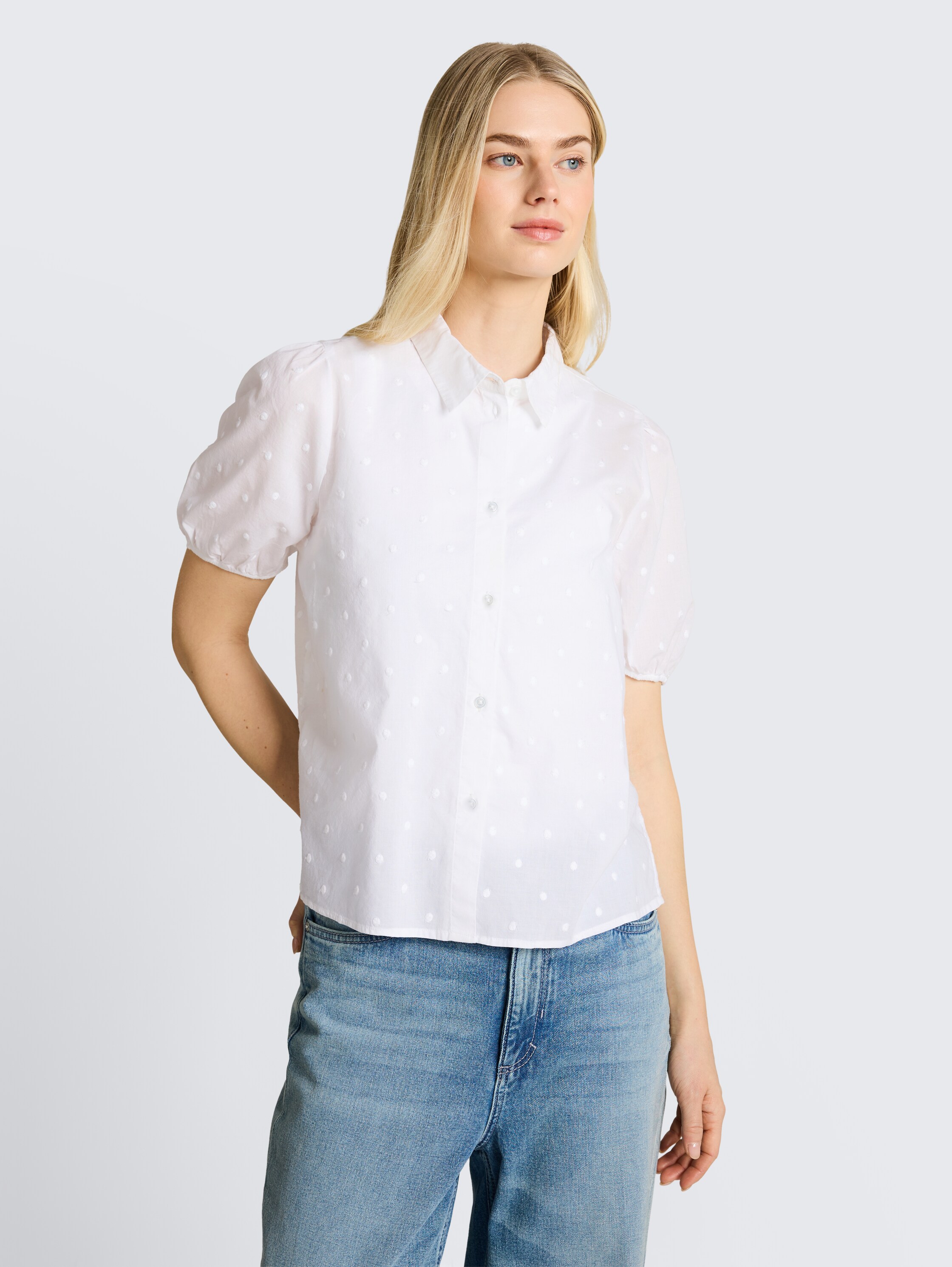 Blouse met borduursel - white - 