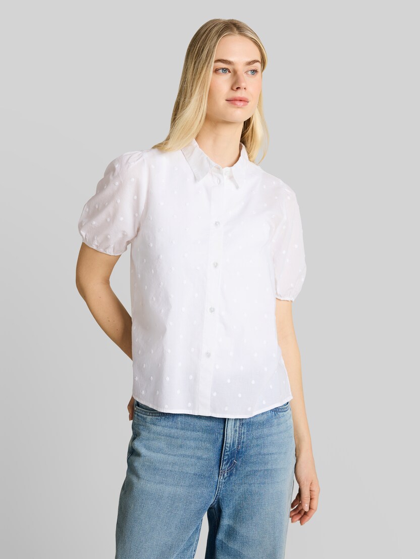 Bluse mit Stickerei von Denim Female, White