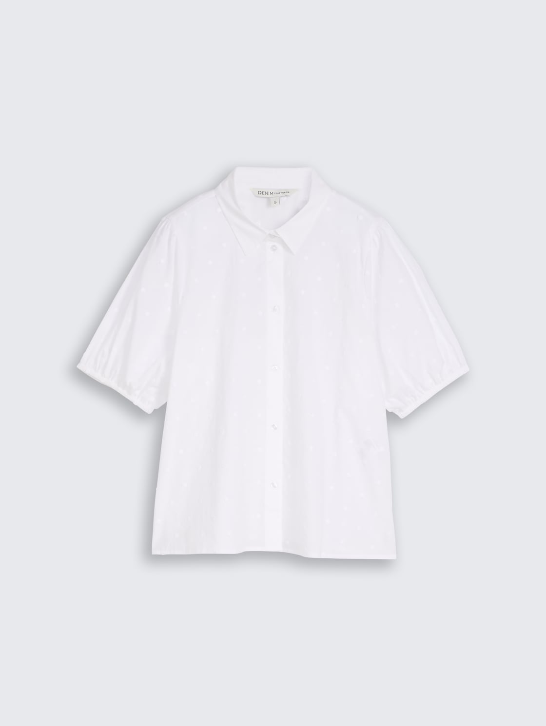 Bluse mit Stickerei - White - Vorder-Produkt-Ansicht