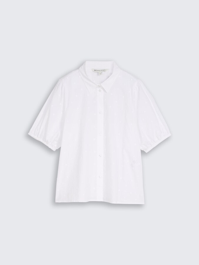 Blouse avec broderie par Denim Female, White