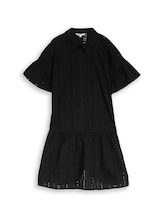 Nicht ausgewählt, Mini-Kleid mit Lockstickerei von Tom Tailor, schwarz