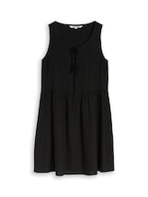 Ausgewählt, Mini-Kleid mit Leinenanteil von Tom Tailor, schwarz