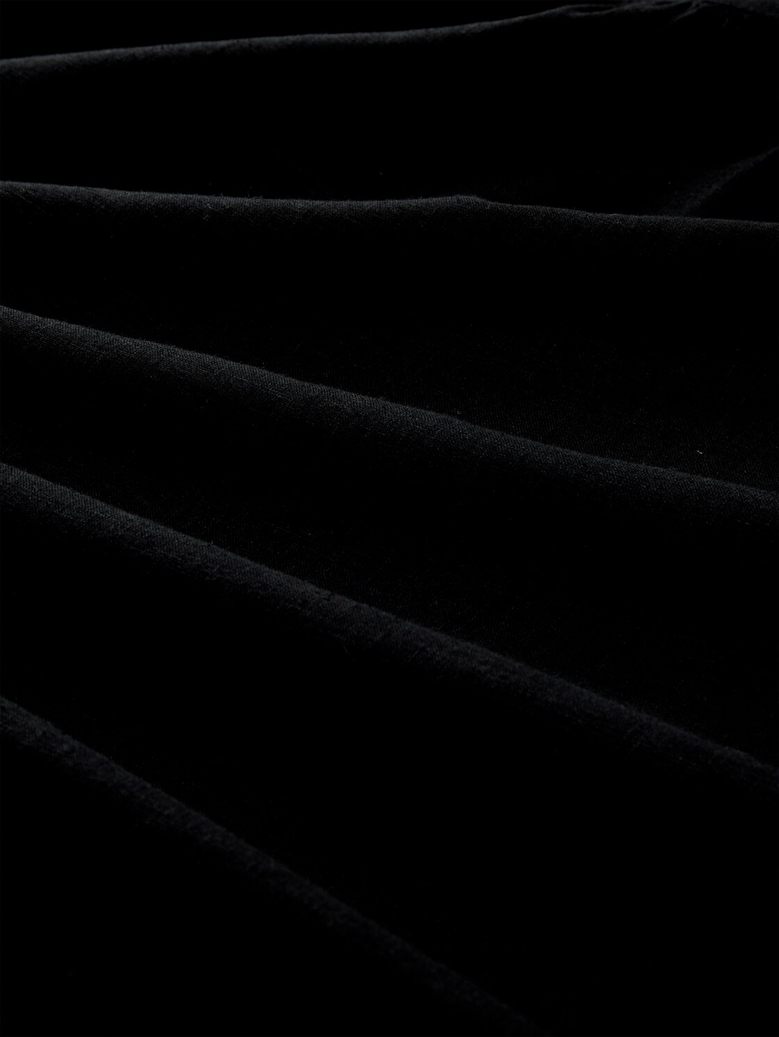 Mini-Kleid mit Leinenanteil - deep black - Material-Ansicht