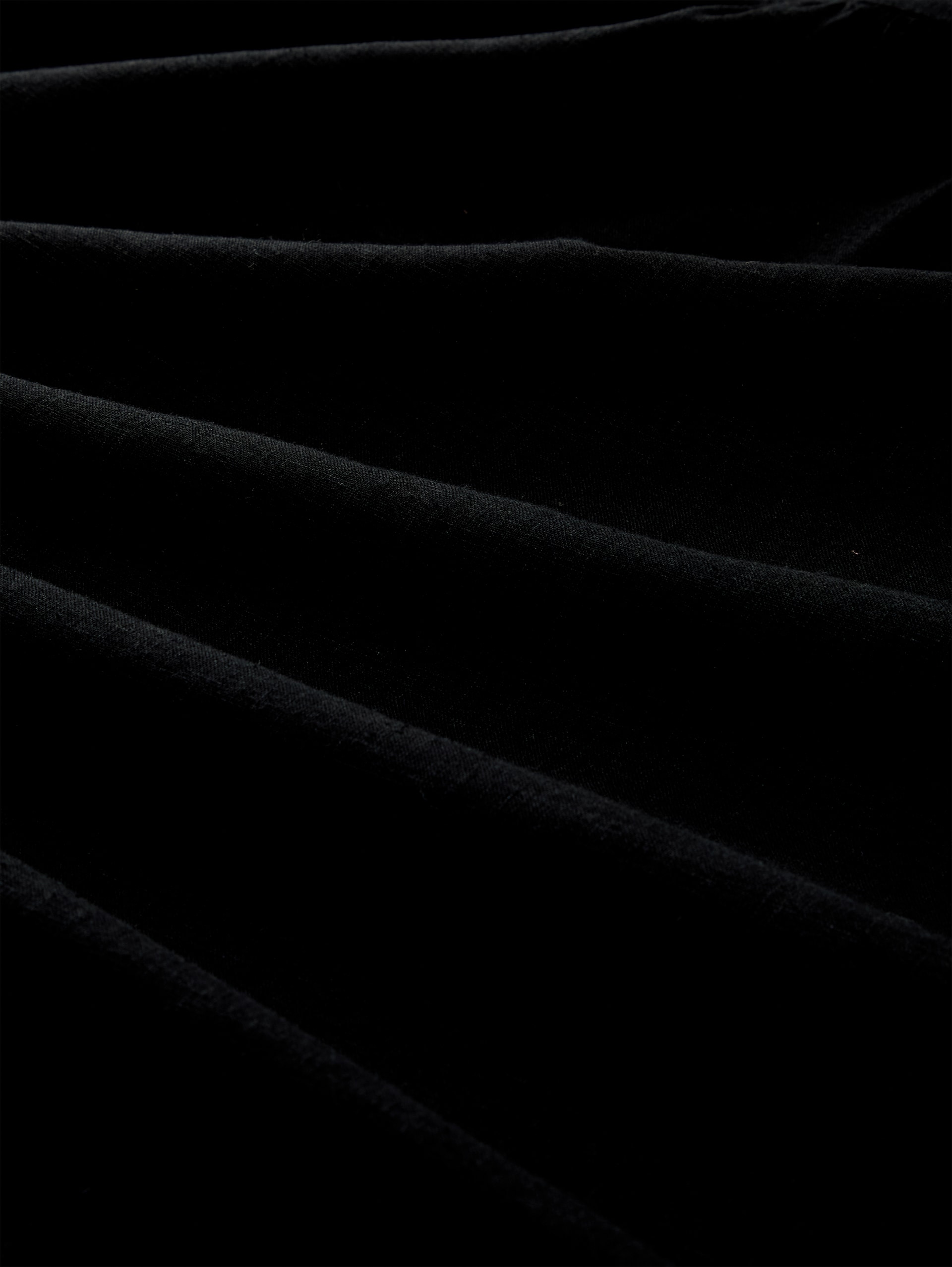 Mini-Kleid mit Leinenanteil - deep black - Material-Ansicht