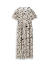 Ausgewählt, Midi-Kleid mit Leinenanteil von Tom Tailor, beige