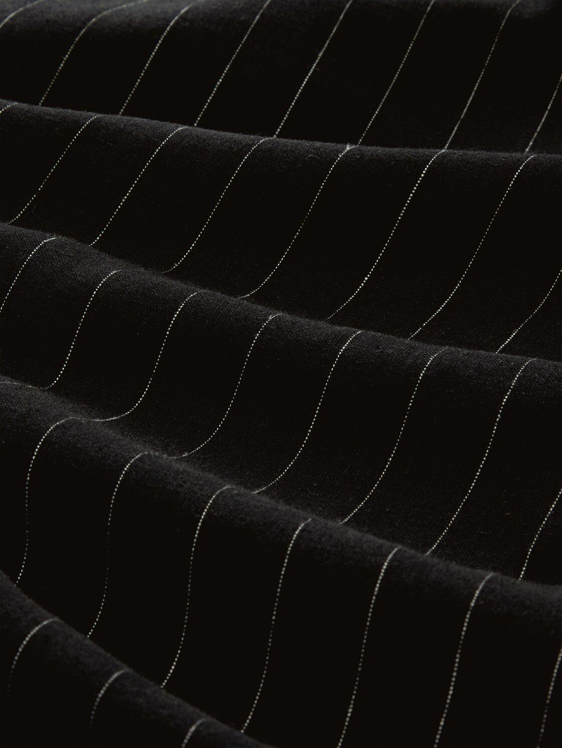 Jumpsuit with linen blend - black beige vertical stripe - Material view